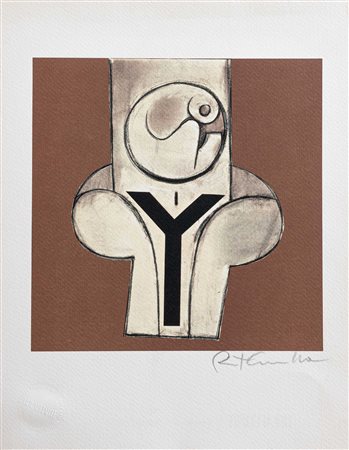 Pietro Cascella, Lettera 'Y' eseguita per la serie 'L'ALFABETO DI BOLAFFIARTE'