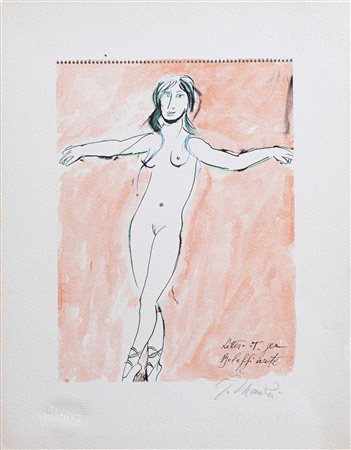 Giacomo Manzù, Lettera 'T' eseguita per la serie 'L'ALFABETO DI BOLAFFIARTE'