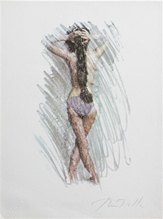 Mimmo Rotella, La Vergine eseguita per la serie 'LO ZODIACO DI BOLAFFIARTE'