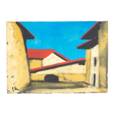 Studio di scorcio di paese