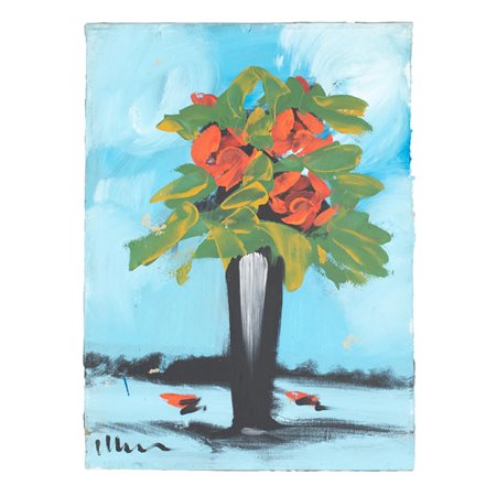 Studio di vaso con fiori