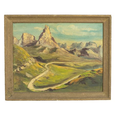 Paesaggio montano con sentiero