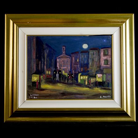 Veduta notturna di Livorno