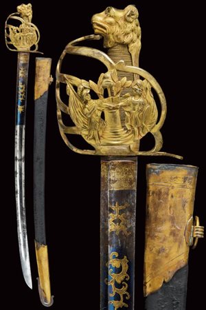 Importante sciabola da ufficiale d'epoca rivoluzionaria