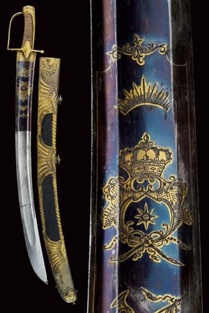 Eccezionale sciabola di un importante ufficiale degli ussari, epoca Luigi XVI