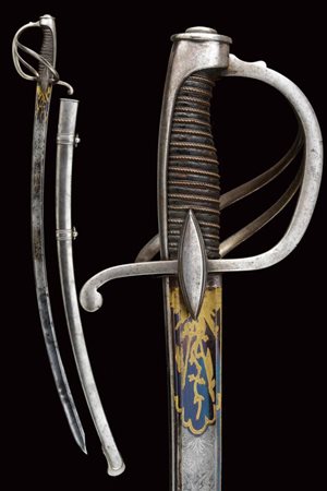 Sciabola da ufficiale di cavalleria con bellissima lama