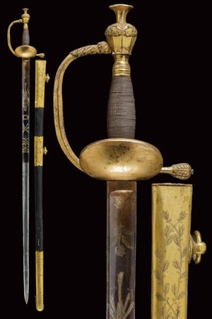 Spada da ufficiale di fanteria mod. 1849 con bellissima lama