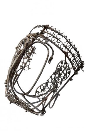 Rarissima musoliera da cavallo in ferro battuto