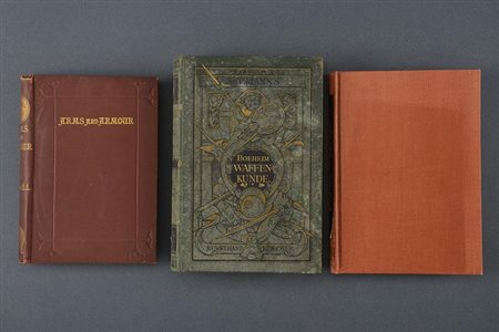 Lotto di tre libri su armi e armature