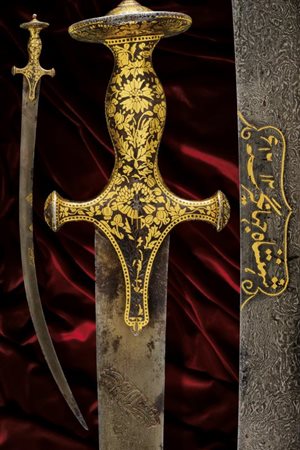 Straordinario tulvar appartenuto all'imperatore Jahangir (1569 – 1627)