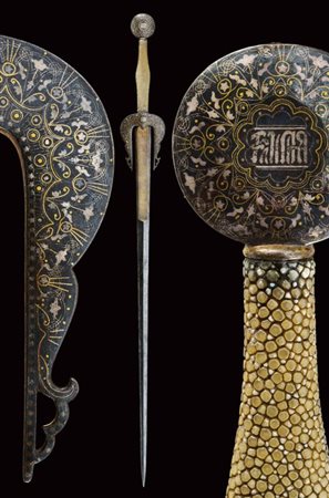 Rara spada 'alla ginetta' nello stile ispano-moresco dalla bottega di Johann Stroblerger