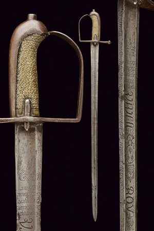 Rara sciabola da granatieri del reggimento 'Volontaires Étrangers de Clermont Prince'