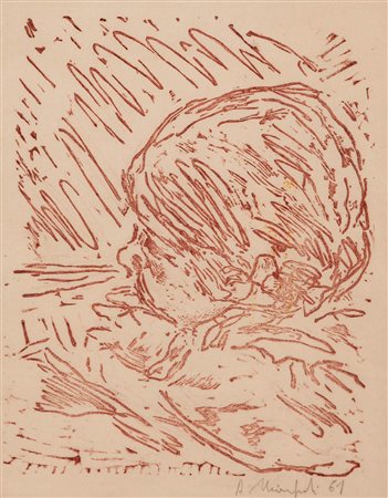 Alberto Manfredi   (Reggio Emilia, 1930 - Reggio Emilia, 2001) 
Bambino 1961
Litografia 23x18 cm e 40x35 cm