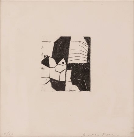 Enrico Della Torre   (Pizzighettone, 1931 - ) 
Composizione 
Litografia cm 20x20 