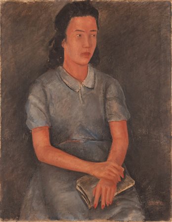 Anonimo   ( - ) 
Ritratto femminile con libro 1941
Olio su tela 80x62 cm