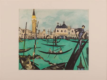 Brindisi Remo   (Roma, 25/04/1918 - Lido di Spina, 25/07/1996) 
Venezia 
Serigrafia 60x80 cm e 64x84 cm
