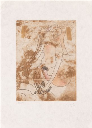 Roberto Sebastián Antonio Matta   (Santiago del Cile, 1911 - Civitavecchia, 2002) 
Figure 
litografia cm 38x28 e cm 55x45