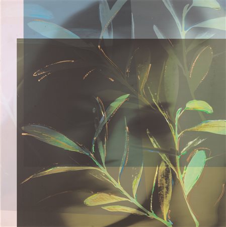 Serafino Maiorano  (Crotone, 1957 - ) 
Extravergine 2002
Pittura su stampa digtale applicata su alluminio cm 100x100 