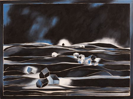 Marcello Jori  (Merano, 1951 - ) 
La luce dei sognatori 2006
Acrilico su tela cm 85x110