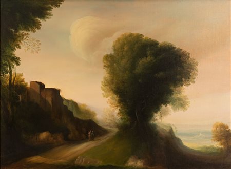 Ubaldo Bartolini  (Montappone, 1944 - ) 
Paesaggio 1984
Olio su tela cm 70x100
