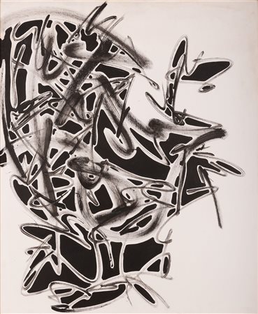 Giovanni Asdrubali  (Tuscania, 1955 - ) Composizione 1994Acrilico su tela cm 97x 80