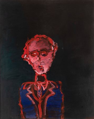 Tano Festa  (Roma, 1938 - Roma, 1988) Senza titolo 1984Acrilico su tela 100x80 cm