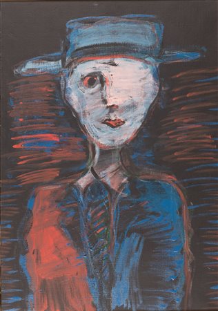 Tano Festa  (Roma, 1938 - Roma, 1988) 
Senza titolo 1983
Olio su tela 70x50 cm