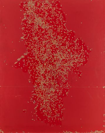 Tano Festa  (Roma, 1938 - Roma, 1988) 
Coriandolo 1985/86
Acrilico e coriandoli su tela cm 150x120