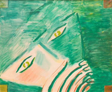 Virgilio Guidi  (Roma, 1891 - Venezia, 1984) 
Testa magica 1968
Olio su tela cm 130x180