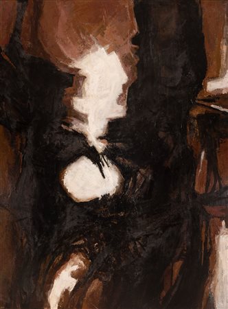 Gualtiero Nativi  (Pistoia, 1921 - Greve in Chianti, 1999) Grande viaggio 1961Smalto su tavola  cm 162x120