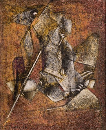 Salvatore Provino  (Bagheria, 1943 - ) 
Lancia 1986
Olio su tela 46x38 cm e 72x62 cm