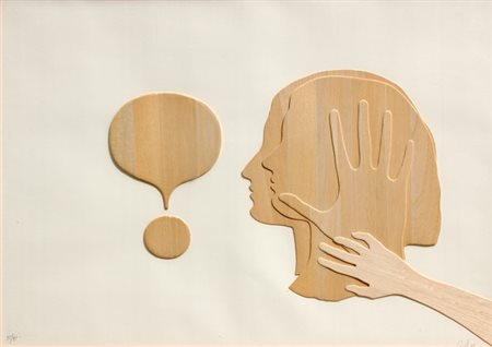 CEROLI Mario (Castel Frentano 17/08/1938) Profilo di donna compensato...