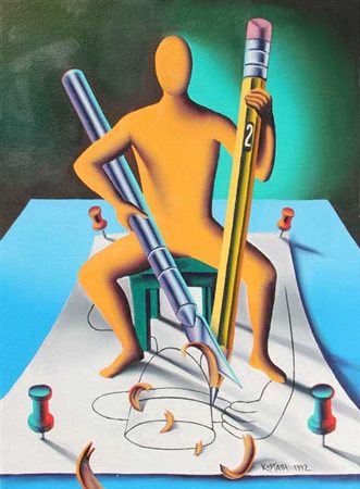 KOSTABI Mark (Los Angeles 27/11/1960) Sharpen your wits (Billiards), 1992...