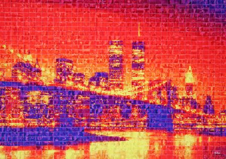 MURGIA Maria (Ossi, 1935) Alba 11 settembre 2011, 2012 fotomosaico digitale...