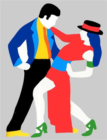 LODOLA Marco (Dorno 04/04/1955) La danza, 2002 smalti su perspex cm. 129 X 90...