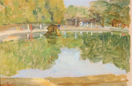 GIOLI Luigi (San Frediano a Settimo, 1854 - Firenze, 1947) Senza titolo olio...