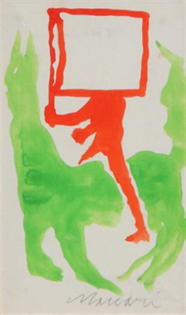 MACCARI Mino (Siena 24/11/1898 - Roma 16/06/1989) Senza titolo, anni 70...