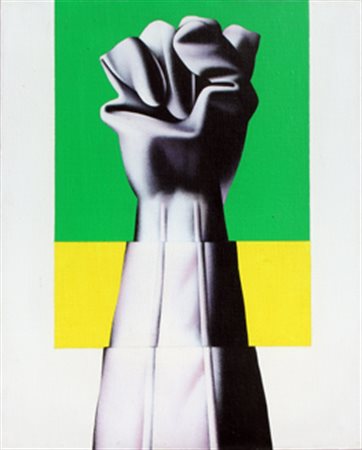 MARIANI Umberto (Milano 16/11/1936) Black panther, anni 70 olio su tela cm....