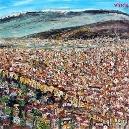 TARAVELLA Nino Vista da San Miniato su Ponte Vecchio, 2009 olio su tela cm....