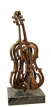 ARMAN Fernandez (Nizza 17/11/1928 - New York 22/10/2005) Violino bronzo cm....