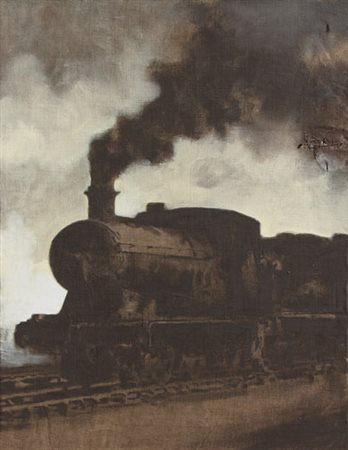 PIGNATELLI Luca (Milano 22/06/1962) Voyage, 2000 olio su tela cm. 80 X 60...