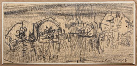 SCANAVINO Emilio (Genova 28/02/1922 - Milano 28/11/1986) Senza titolo, 1959...