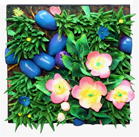 GILARDI Piero (Torino 03/08/1942) Rose canine e prugne poliuretano espanso...