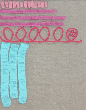 GRIFFA Giorgio (Torino 28/03/1936) Senza titolo, 1993 acrilici su tela cm. 98...