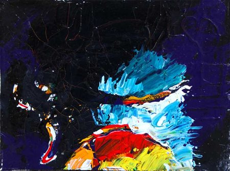 SCHIFANO Mario (Homs 20/09/1934 - Roma 26/01/1998) Senza titolo, 1990 olio su...