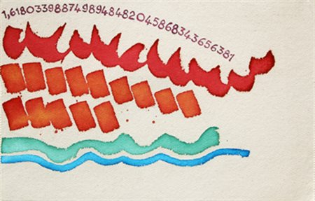 GRIFFA Giorgio (Torino 28/03/1936) Sezione aurea finale 381, 2010 acrilici su...