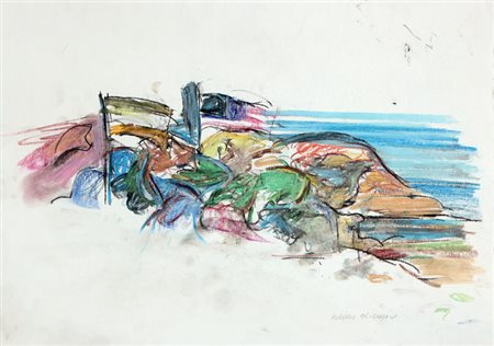 FORGIOLI Attilio (Salò (Bs) 17/03/1933) Senza titolo, 1996 pastello su...