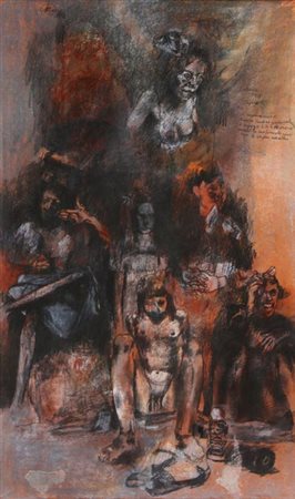 CATTANEO Carlo (Alassio, 1930 - Roma, 2009) Studio 95..., 1981 tecnica mista...