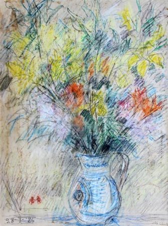 CASCELLA Michele (Ortona (Ch) 07/09/1892 - Milano 27/08/1989) Vaso di fiori,...