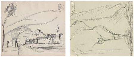 TOSI Arturo (Busto Arsizio 25/07/1871 - Milano 01/01/1956) Paesaggio, 1950...